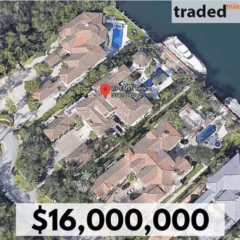 Ania & Ivan A Herrera Acquire SFR At 23 Tahiti Beach Island Rd For $16M