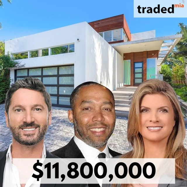 Nicholas & Grace Leone Acquire Miami Beach SFR For $11.8M With Buyer's Rep Pietro Belmonte & Seller's Rep Dora Puig