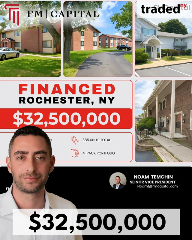 Noam Temchin Of FM Capital Represents Buyer In Rochester Multifamily Sale For $32.5M