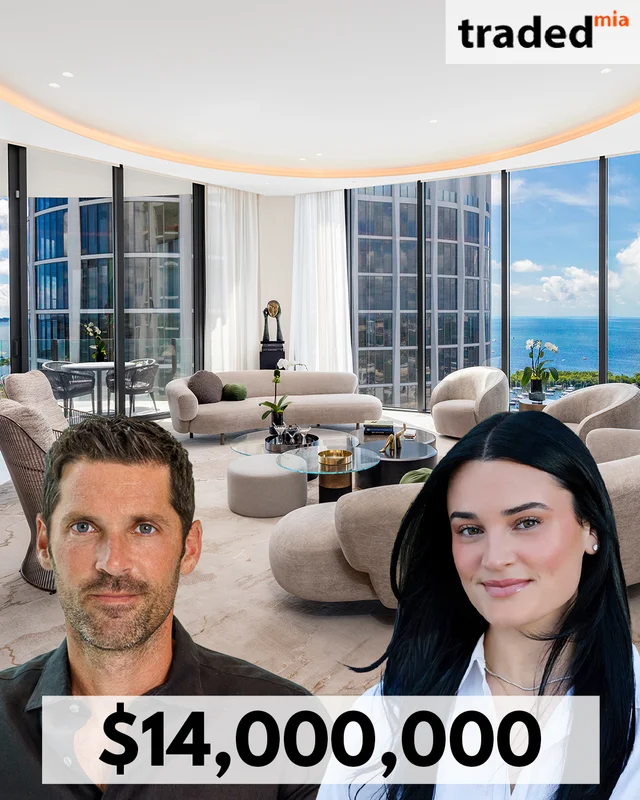 Chad Carroll & Cali Kaufman Of The Chad Carroll Group Sell Miami Condo For $14M
