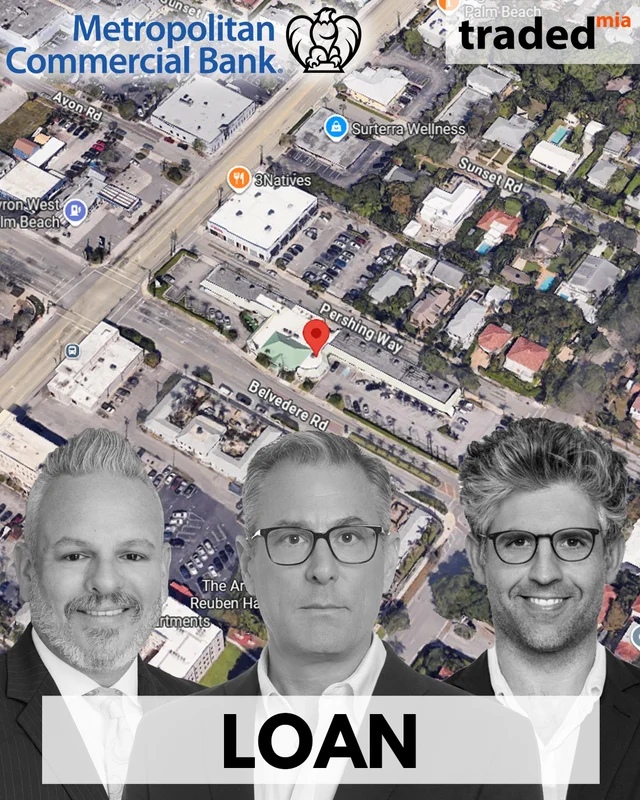 Manuel Vidal Of Metropolitan Commercial Bank Provides Acquisition Loan For Retail Property In West Palm Beach