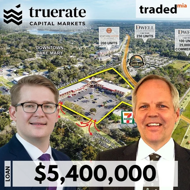 Morgan Stanley Bank Provides $5.4M Acquisition Loan For Retail Property In Lake Mary, Orlando