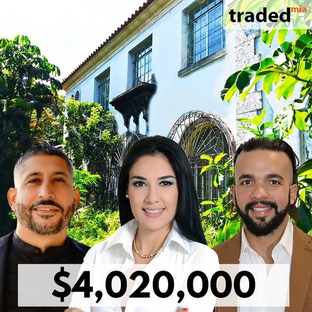 Miami SFR Sold For $4.02M With Buyer's Rep Miguel Rodriguez & Seller's Rep Jessica Bazan