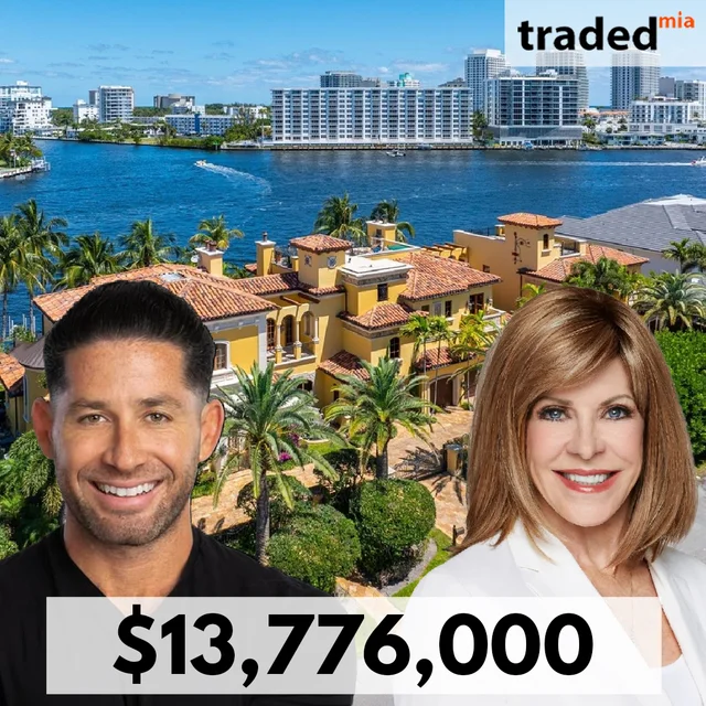 Sandra Tagliamonte Of One Sotheby's International Realty Represents Buyer In $13.78M Sale In Fort Lauderdale
