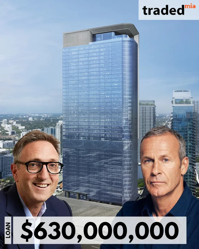 Goldman Sachs And J.P. Morgan Provide $630M Loan For 830 Brickell Office Tower In Miami