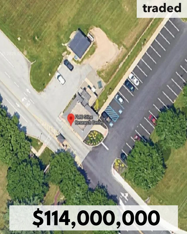 Broadstone Net Lease Acquires FMC Corp's Stine Research Center In Newark For $114 Million
