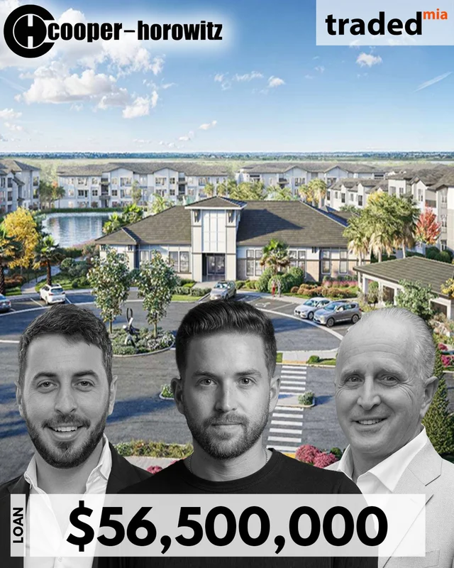Michael Horowitz, Jordan Horowitz & David Horowitz Of Cooper Horowitz Secures $56.5M Construction Loan For 366-Unit Multifamily In Kissimmee