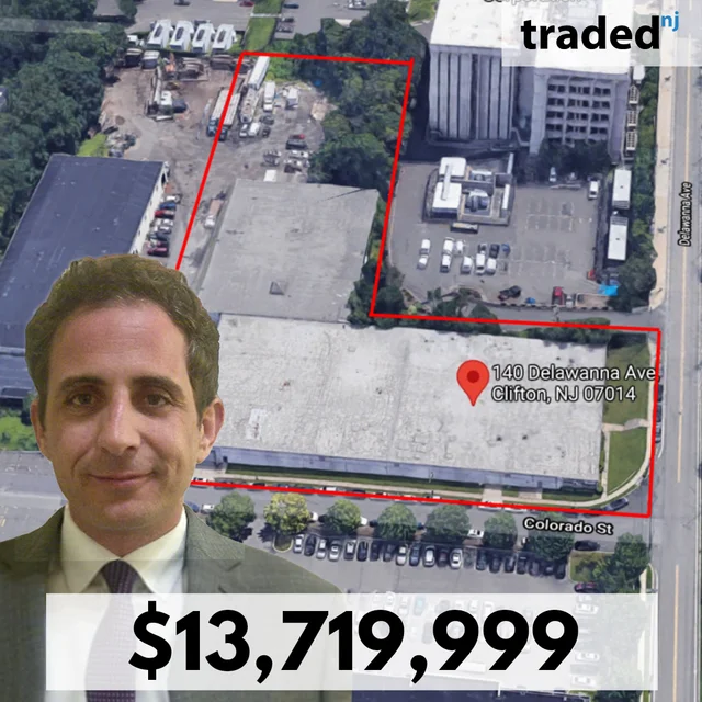 Chaim Weiss Sells Industrial Asset At 144 Delawanna Avenue In Clifton For $13.72M