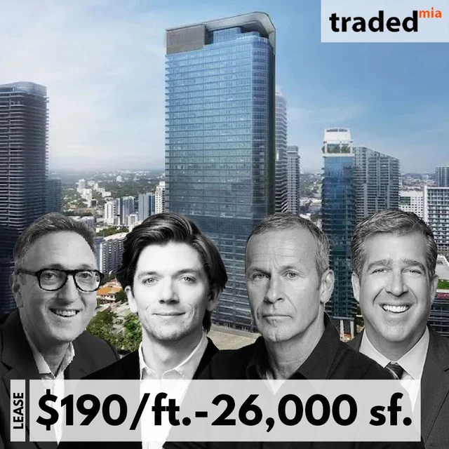 Banco Master Leases Office Space At 830 Brickell Plaza In Miami For $190 Per Square Foot