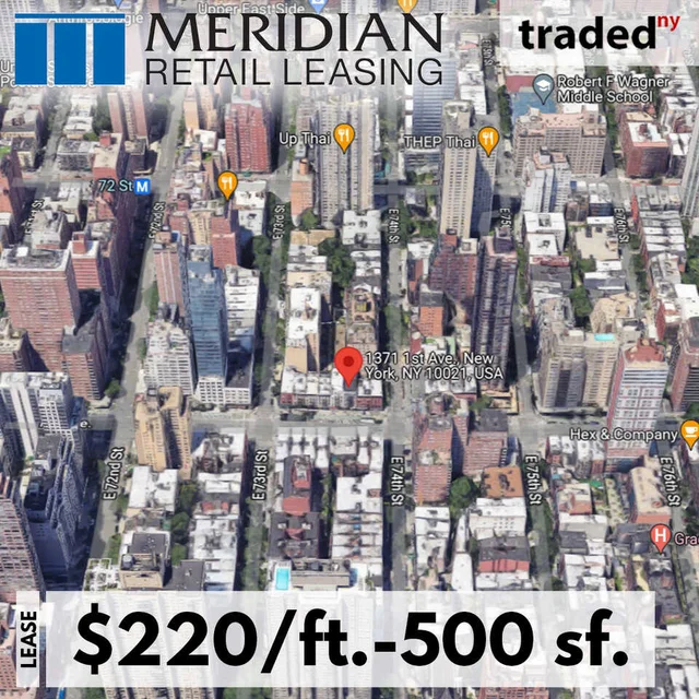 LC Lemle Real Estate Group Leases Retail Space At 1371 First Avenue In New York For $220/ft