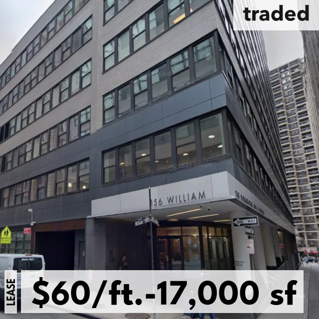 Riverside Research Institute Leases 17000 SF At 156 William St New York From William Macklowe Company