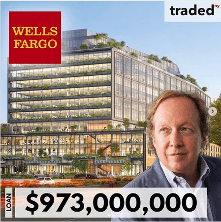 Wells Fargo Provides $973M Loan For Office Building At 500 Washington Street In Hudson Square