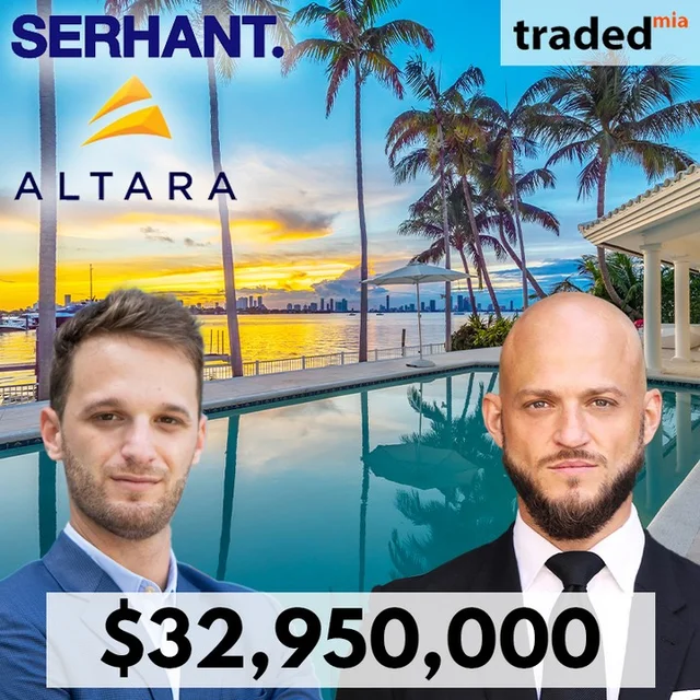 Altara Properties And SERHANT Represented In $32.95M Miami Beach SFR Sale