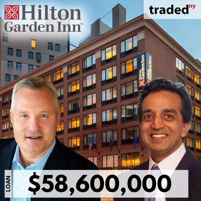 Eric Resnick Of KSL Capital Partners And Ashish Parikh Of Hersha Hospitality Refinance Hilton Garden Inn Tribeca For $58.6M