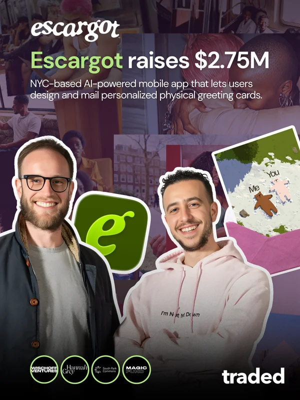 Escargot Raises $2.75M To Scale AI-Powered Greeting Card App With Investor Support