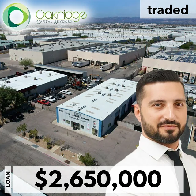 Sarkis Daldumyan Of Oakridge Capital Advisors Secures $2.65M Loan For Las Vegas Industrial Asset