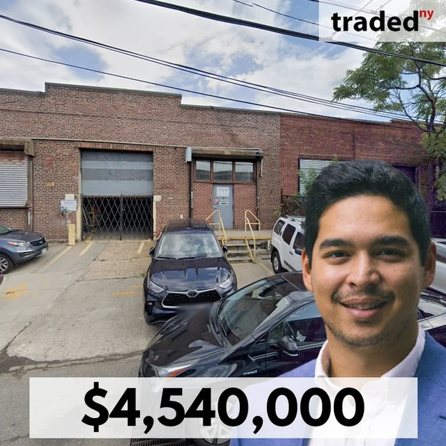 Ted Ohl Sells Industrial Property In Port Morris For $4.54M With Buyer's Rep Andrew Roth & Seller's Rep Tom Cisco