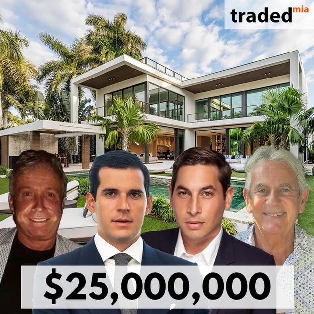 Shlomy Alexander And Felix Cohen Sell Miami Beach SFR For $25 Million With Buyer's Rep Melissa Azran Attias And Seller's Rep Julian Cohen And Oren Alexander