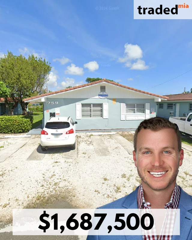 13th Court Apartments LLC Purchases Multifamily Property In Fort Lauderdale From 749/759 SCJJC LLC For $1.69M