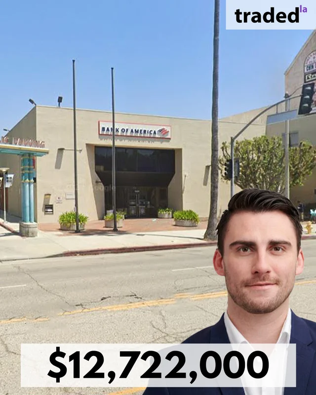 Ironside Realty Acquires Bank Of America Branch In Studio City For $12.72M With Broker Anthony Bird