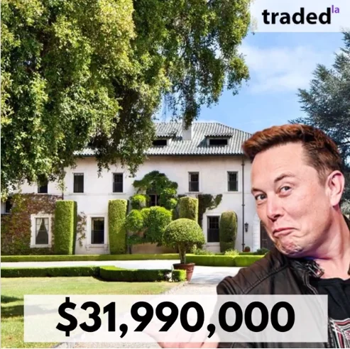 Elon Musk's SFR In Hillsborough Under Contract For $31.99M With Mary & Brent Gullixson - Compass