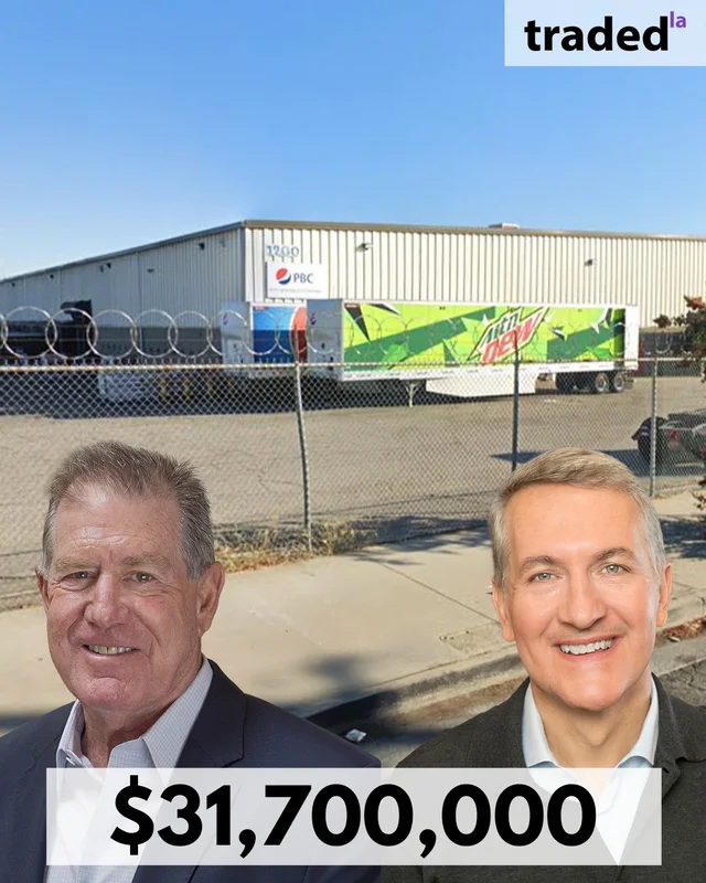 Daniel Rosenthal Of BLT Enterprises Acquires Industrial Warehouse From Ramon Laguarta Of PepsiCo For $31.7M