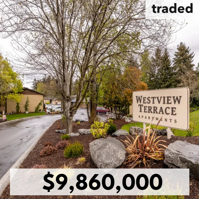 Irwin Rappaport's LLC Purchases Westview Terrace Apartments In Tacoma For $9.86M With Berkadia