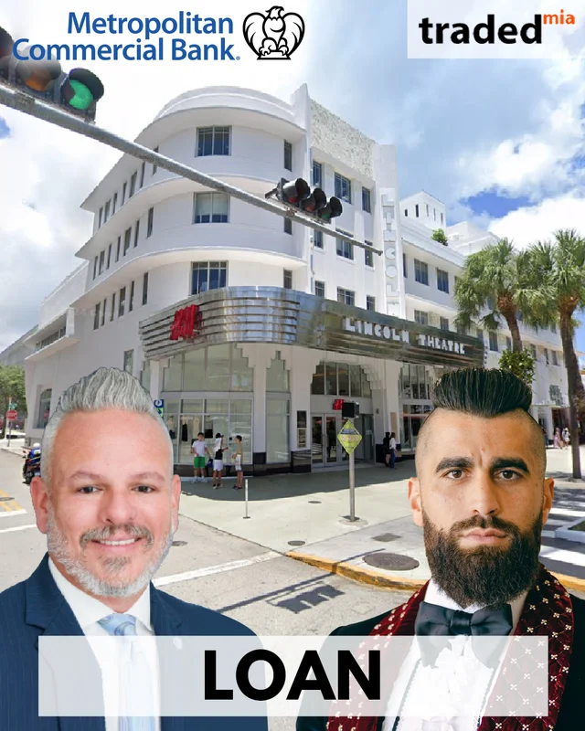 Manuel Vidal Of Metropolitan Commercial Bank Provides Loan To Acquire Retail At 551 Lincoln Road