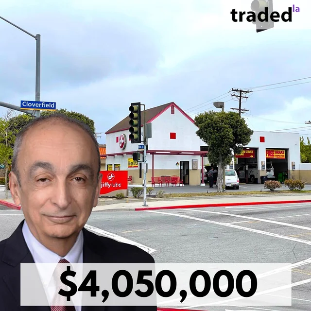 Pico Santa Monica Group LLC Purchases Retail Property Leased To Jiffy Lube In Santa Monica For $4.05M