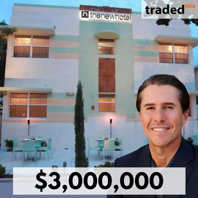 Vincent Spadea Of Douglas Elliman Sells Miami Beach Hotel For $3.65M As Seller's Rep