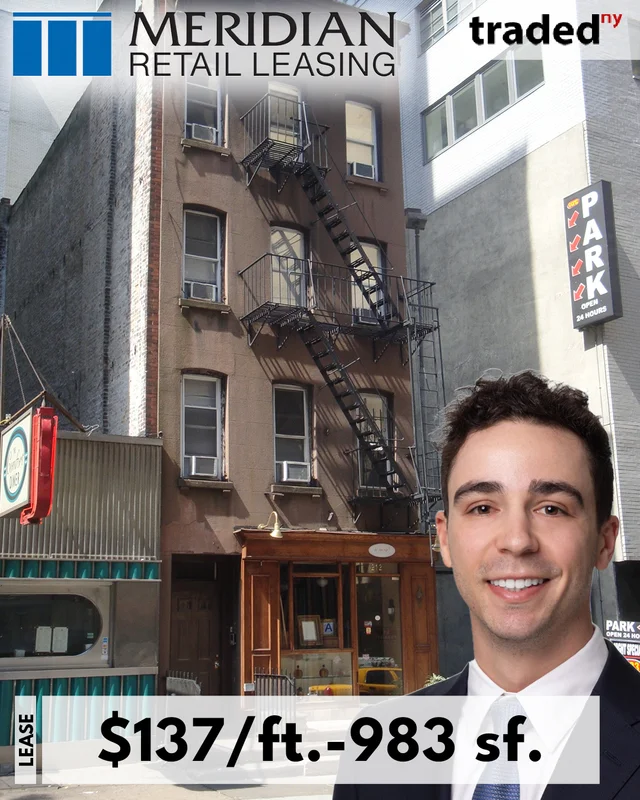 Yaasa Corp Leases Retail Space At 212 East 45th Street With Nick Hanna Of Meridian Capital Group