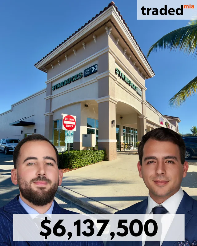 Walter Wainstein Sells Retail Center In Miami Gardens For $6.14M With Buyer's Reps Andres Villarreal & Joseph Suarez