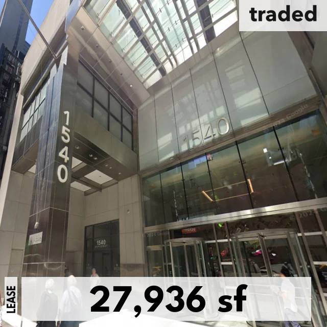 Pandora Leases 27936 SF Office Space At 1540 Broadway, New York