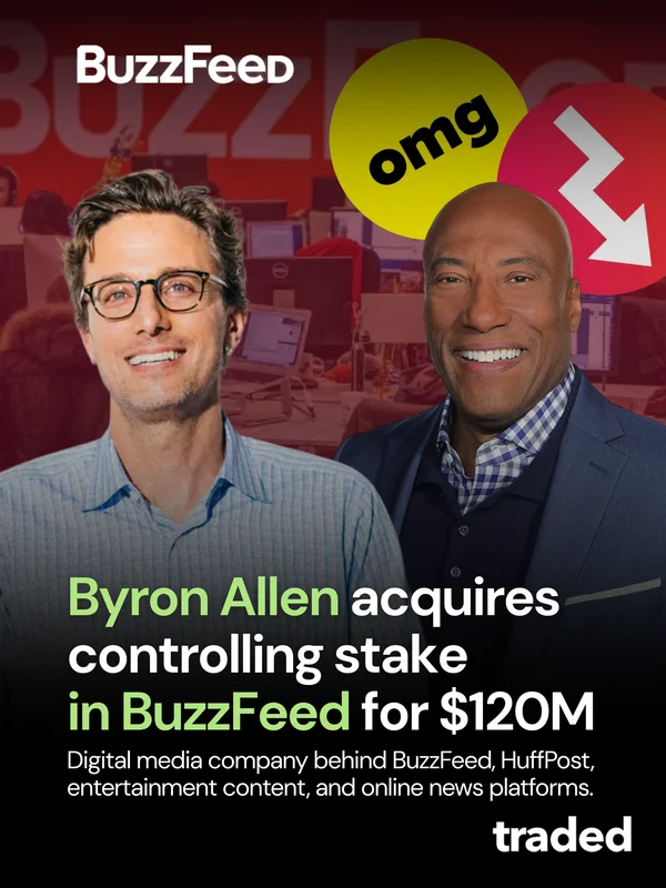 Byron Allen Acquires BuzzFeed For $120 Million Investment With 52% Controlling Stake