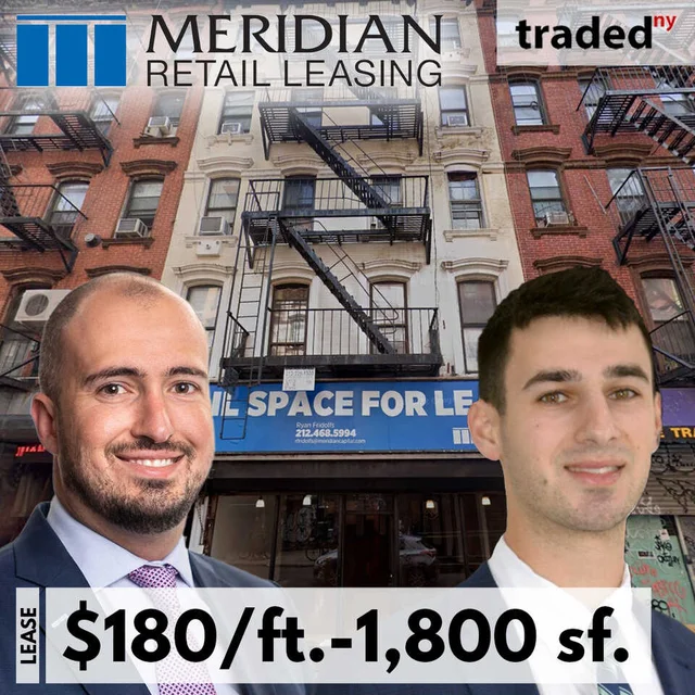 Vault 134 Leases Retail Space At 134 Orchard Street In Lower East Side, NYC With Meridian Retail Leasing Representing The Tenant And Ben Biberaj & Sammy Weiss Representing The Landlord