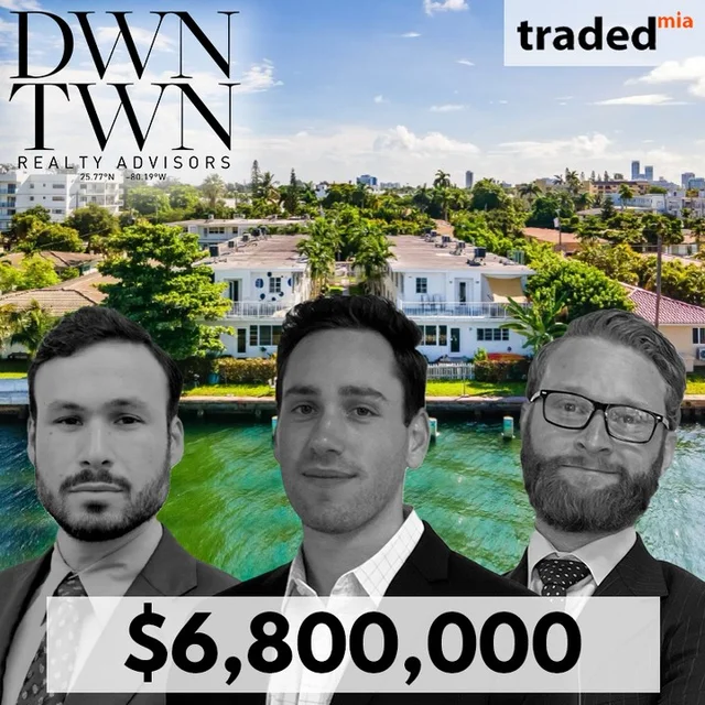 Josh Stein And Michael Stein Sell Normandy Isles Multifamily For $6.8M With Max Loria & Sam Schwartz Of DWNTWN Realty Advisors