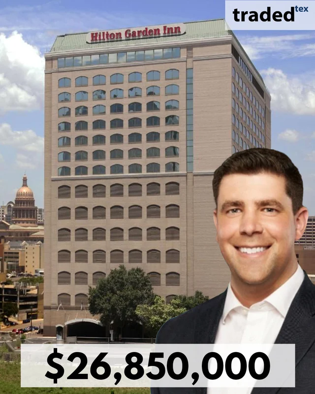 JMIR Acquisitions LLC Purchases 254-Room Hilton Garden Inn In Austin For $26.85M From Stephen Zsigray