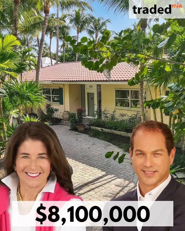 Matthew And Astrid Womble Purchase Single Family Home In Palm Beach For $8.1M With Dana Koch And Jennifer Stepan Beqaj As Representatives