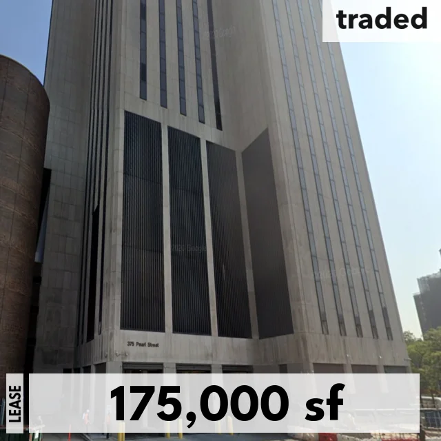 NYC Department Of Finance Leases 175k SF Office Space At 375 Pearl St