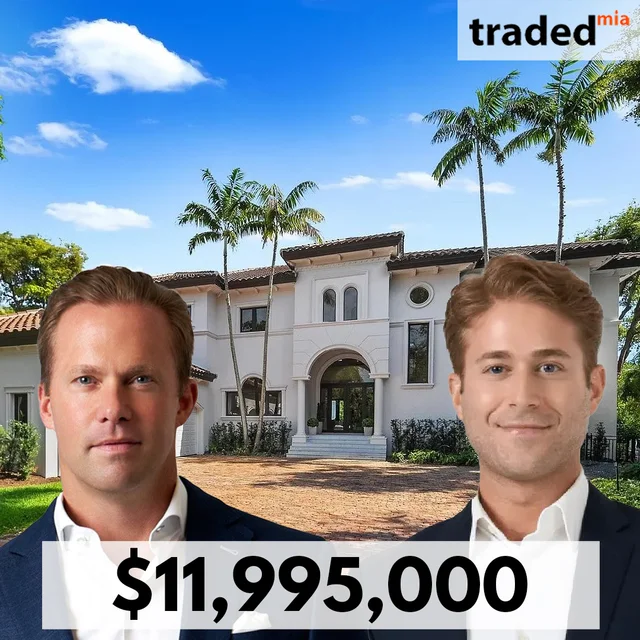 Single Family Home Sold For $11.995M With Brokers Darin Tansey And William Seltzer In Coral Gables