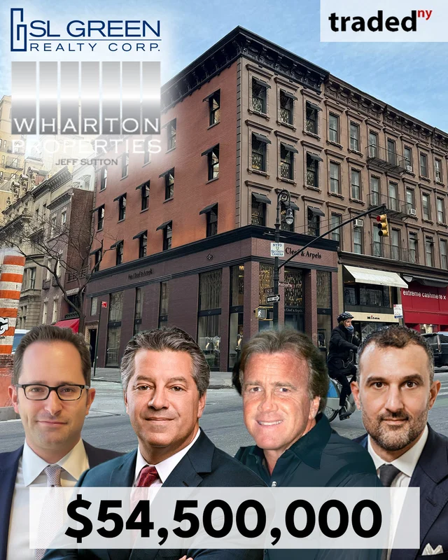 Marc Holliday Of SL Green And Jeff Sutton Of Wharton Properties Sell 690 Madison Avenue For $54.5M
