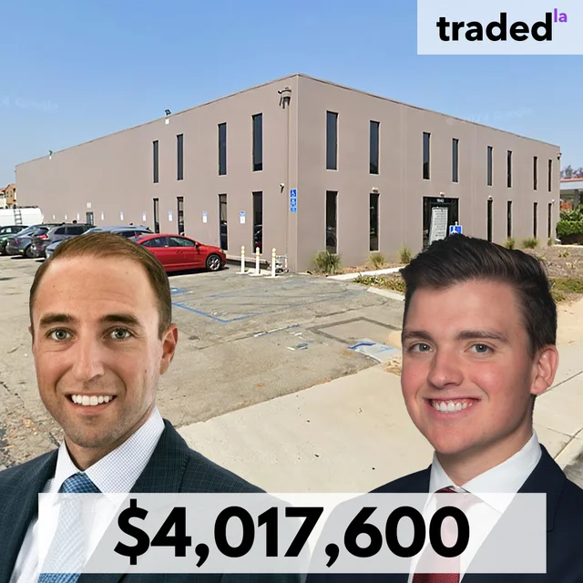 Mark DeGiorgio & Andrew DeFendis Of Marcus & Millichap Facilitates $4.02M Industrial Sale In Santa Fe Springs