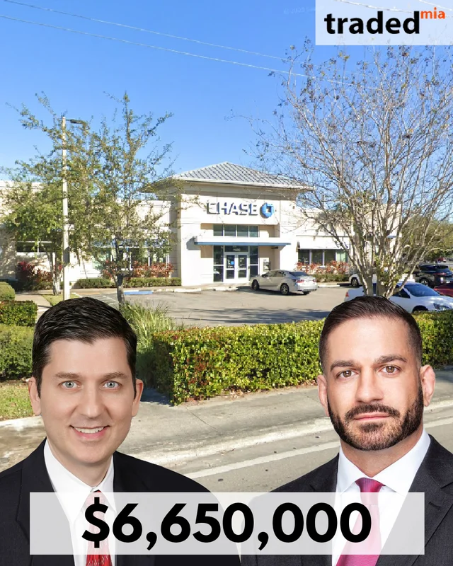 Marcus & Millichap Brokers $6.65M Sale Of Chase Bank Property In Miami