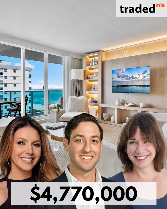 Max Berlowitz & Michele Tessler Berlowitz Of Douglas Elliman Represent Buyer In Miami Beach Condo Sale For $4.77M