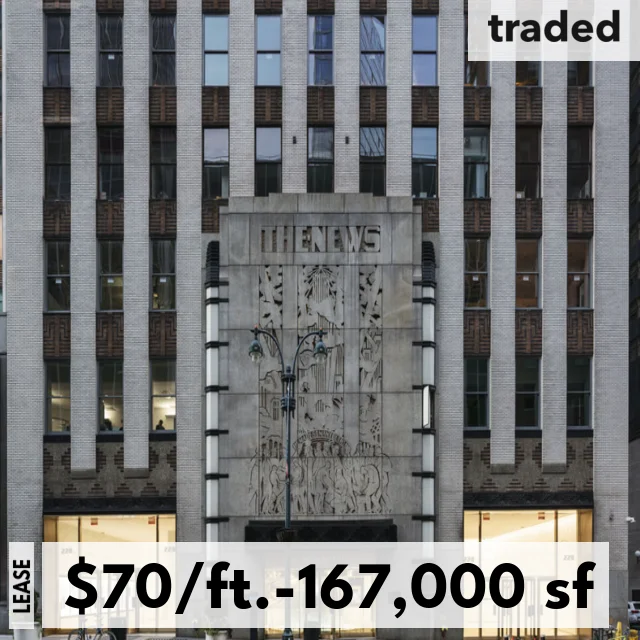 SL Green Realty Corp. Leases 167,000 SF Office Space In New York City For $70/SF
