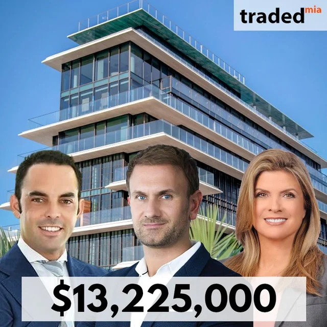 Luxury Condo In Surfside Sold For $13.2M With Brokers Dora Puig & Patrick Vysata - Luxe Living Realty; Luis Gonell - Compass