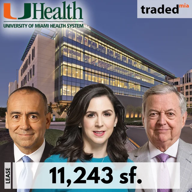 Joe Echevarria Of UHealth Leases 11243 Square Feet At 8375 Northwest 53rd Terrace In Miami
