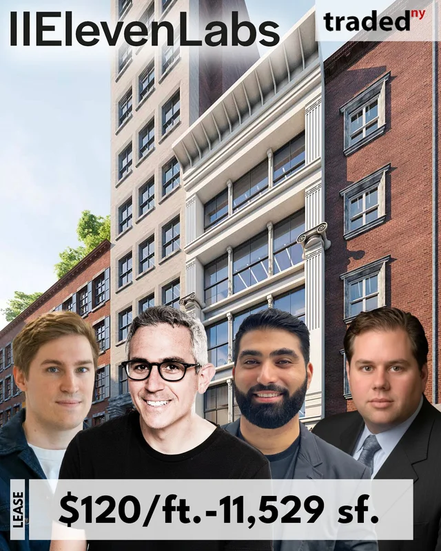 ElevenLabs Leases Office Space At 40 Crosby Street In Soho For $120/SF Over 10 Years