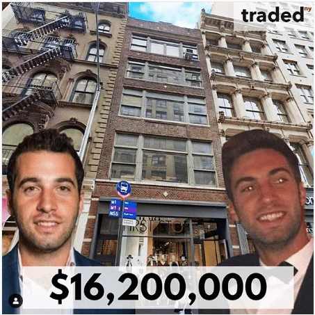 Andrew Aryeh & Brandon Aryeh Acquire Mixed-Use Property For $16.2M In Soho