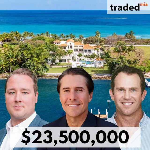 Vincent Spadea Of Douglas Elliman Represents Buyer In Lantana Single Family Sale For $23.5M